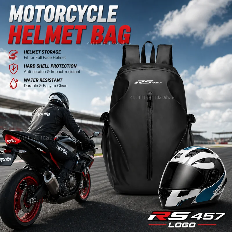 

Knight Backpack Motorcycle Helmet Bag Travel Equipment Waterproof Large Capacity For Aprilia RS457 RS660 RSV4 Tuono 660 RS 457