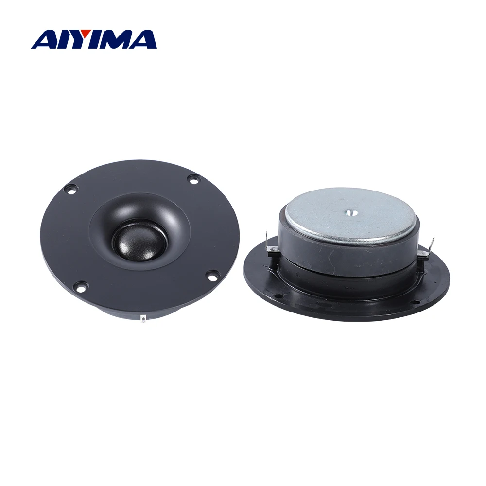 

AIYIMA 2pcs Audio 4 Inch Dome Silk Film Tweeter 4 Ohm 20W HIFI Speaker DIY Bookshelf Speaker Anti-Magnetic Treble Loudspeaker