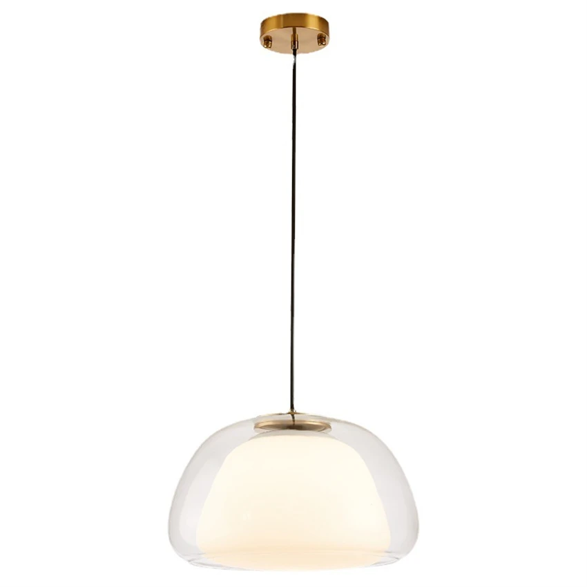 

Danish jelly glass pendant lights Nordic style living room bedroom bar dining room single head glass pendant lamps fixtures