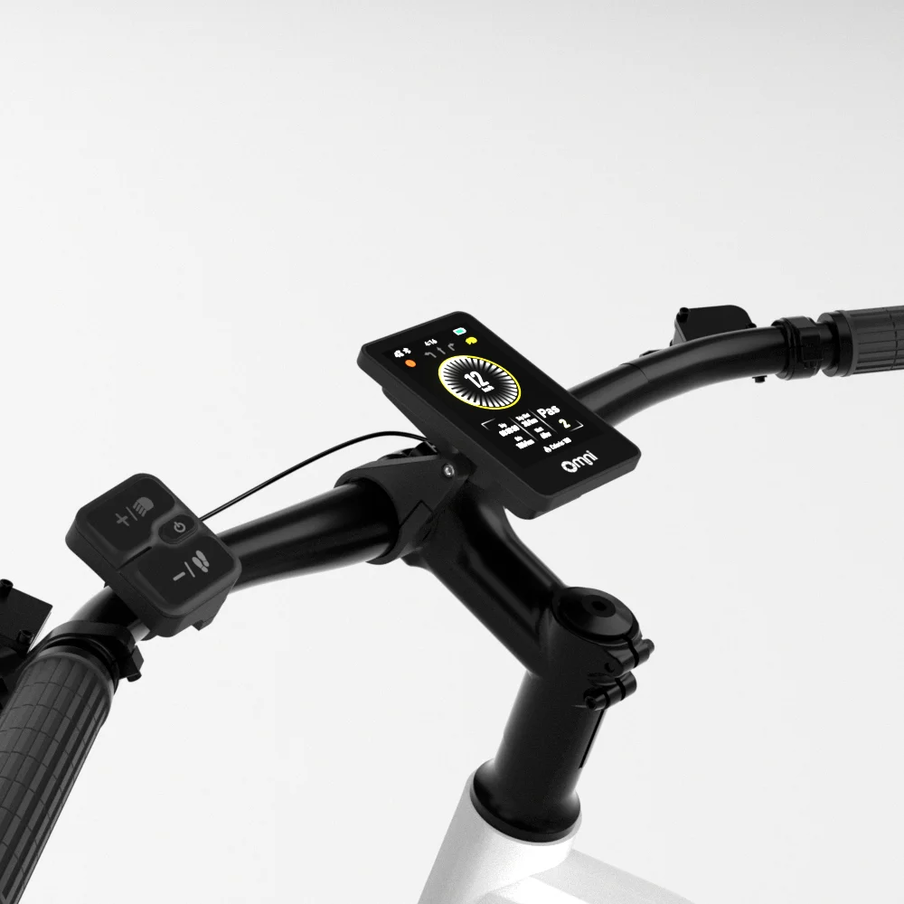 توافق واسع لتحديد المواقع GPS IPX7 HD شاشة ملونة حماية ماس كهربائى سرعة الأميال Ebike شاشة LCD