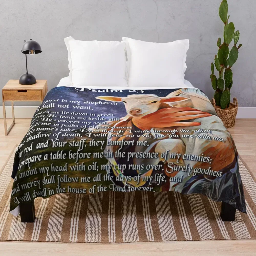 

Psalm 23 Bible Verse Throw Blanket Designers Luxury Throw Moving for sofa Blankets