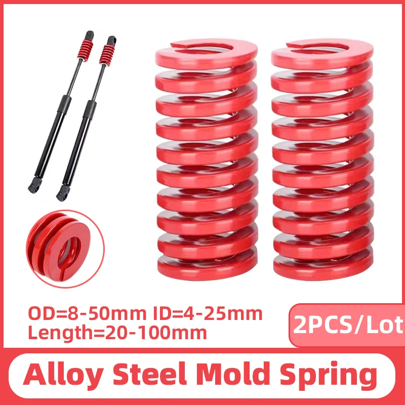 

Creamily 2PCS Mould Die Spring Spiral Stamping Compression Springs For Rear Trunk Tailgate Strut Support Lift Bar Tools OD8-50mm
