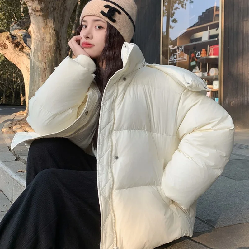 Winter 2025 Cotton-padded Jacket Short Thick Korean Women's Coat with Loose Design