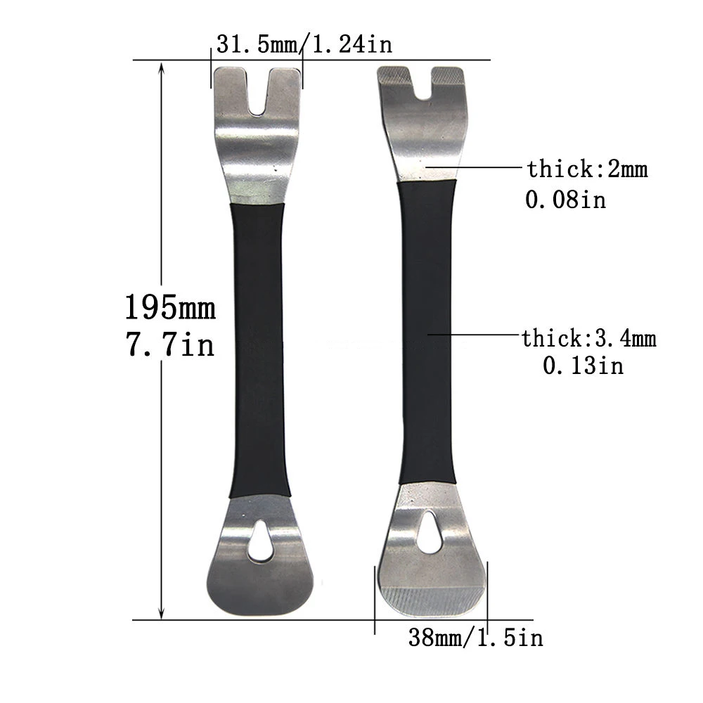 Auto Innere Entfernung Werkzeug 1pc/6pcs Kit Metall Auto Auto Radio Tür Clip Panel Trim Dash audio Entfernung Installer Reparatur Hebeln Werkzeug – Detail 14