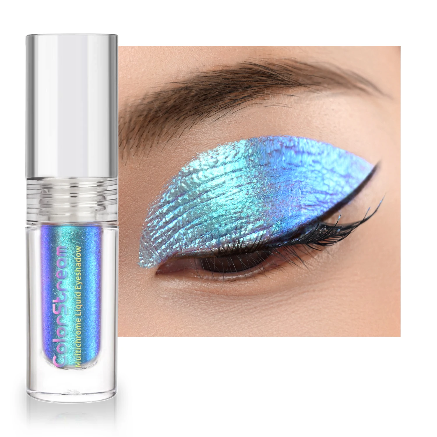 sombra-liquida-multichrome-charcy-com-glitter-A-prova-d'agua-longa-duracao-efeito-brilho-intenso-maquiagem-para-o-natal-e-feriados