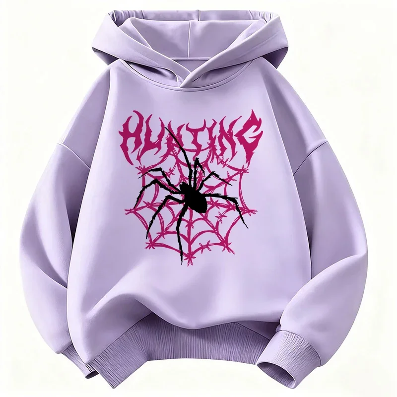 Sweatshirt Mode Retro-Design Kinder-Druck-Hoodies Niedlicher Hoodie für Jungen Mädchen Herbst Frühling Hip-Hop-Kleidung – Detail 5