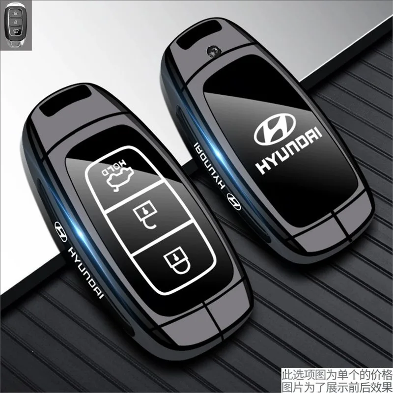 

Car Badge Key Case Cover Shell For Hyundai Tucson Santa Fe Rena Sonata Elantra Creta Ix35 Ix45 I10 I30 I40 Kona Encino Azera Ig