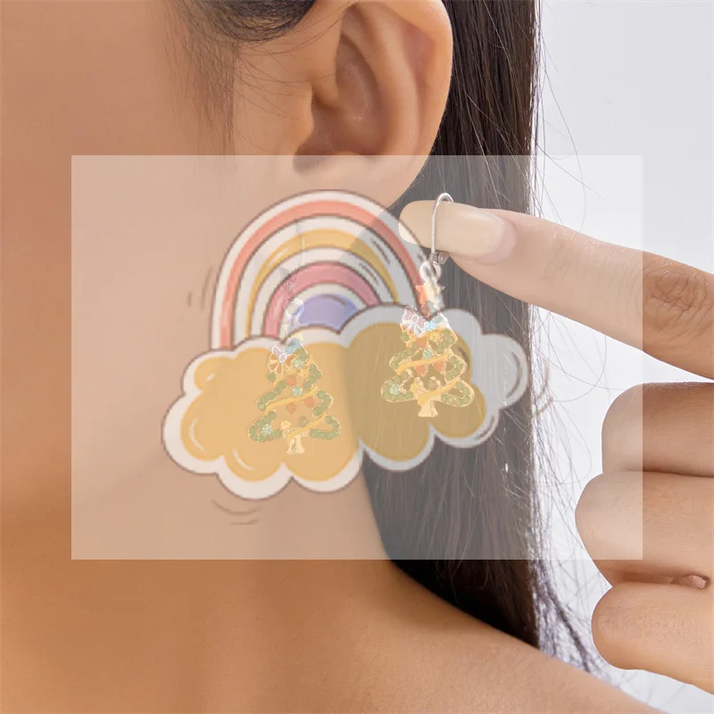 Рождественская-елка-серьги-капли-для-женщин-циркон-звезда-колокольчик-серьги-вечерние-украшения