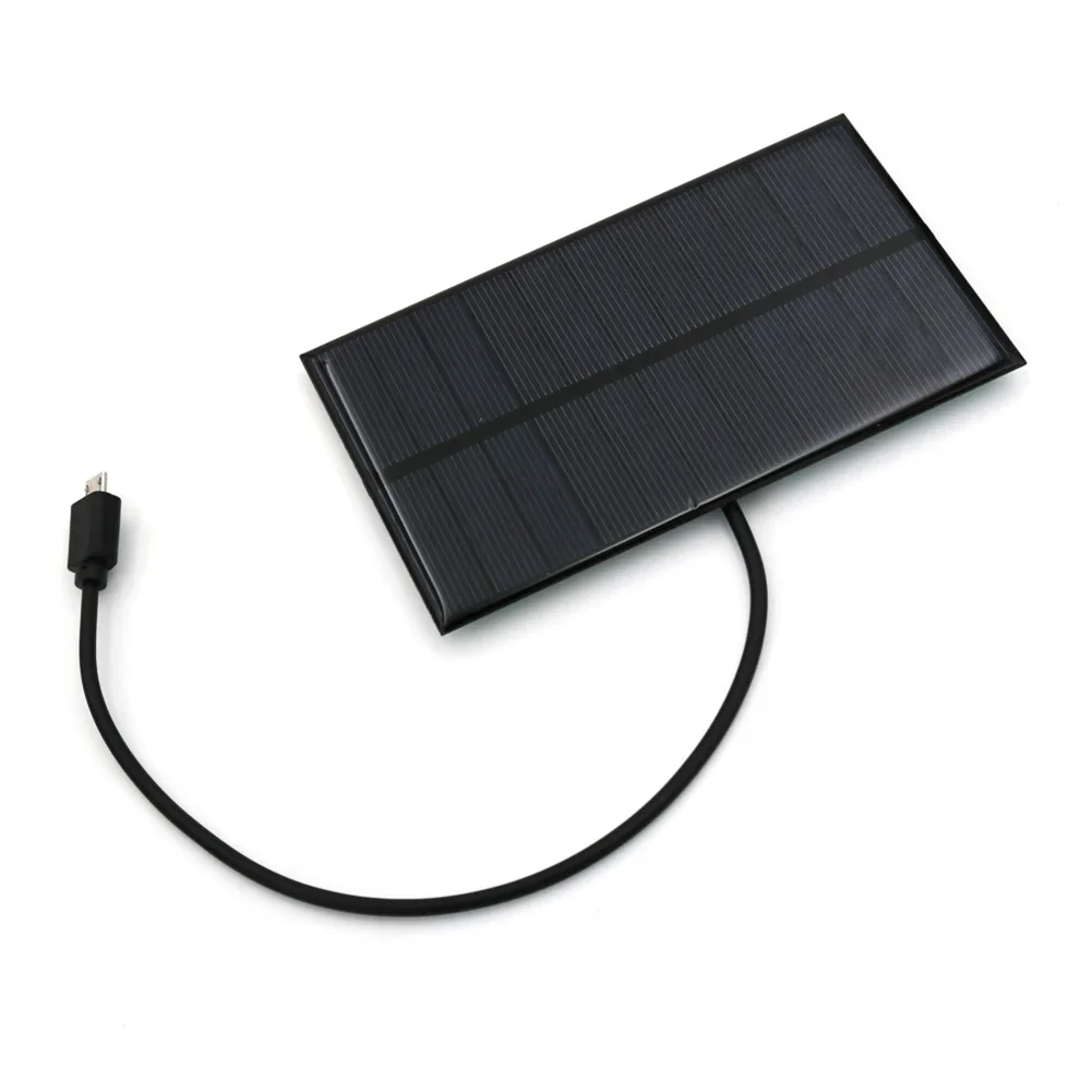 Outdoor Use Solar Panel Power Bank Compact Solar Charger Efficient 2W Output Lightweight Design For Android Devices
