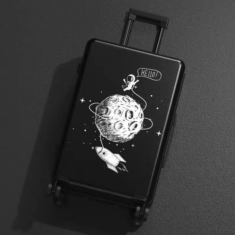 Astronaut Suitcase Cartoon Travel Password Box Students Small Fresh Luggage Case Suitcase Men and Women Rolling Luggage