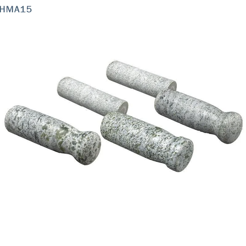 【YA】Natural Granite Stone Grinding Pestle Polished Heavy Duty Stain Resistant for Kitchen Mashing Spices Herbs Pesto