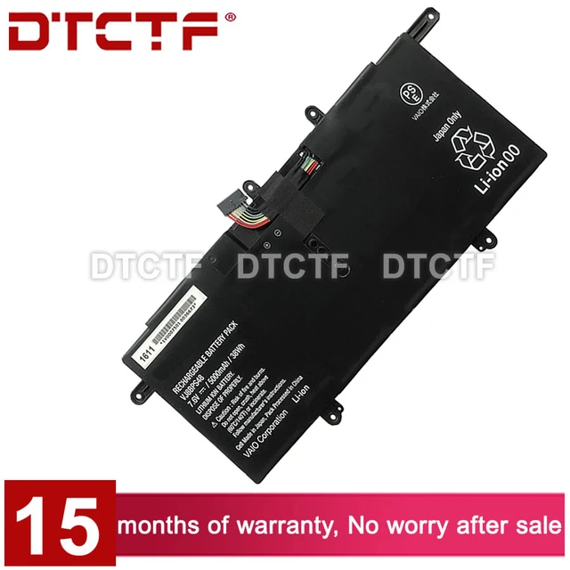 Dtf-ラップトップ用バッテリー,ctf 7.6v,38wh,5000mah,vj8bps48,vaio,vjs111,vjs111d12n