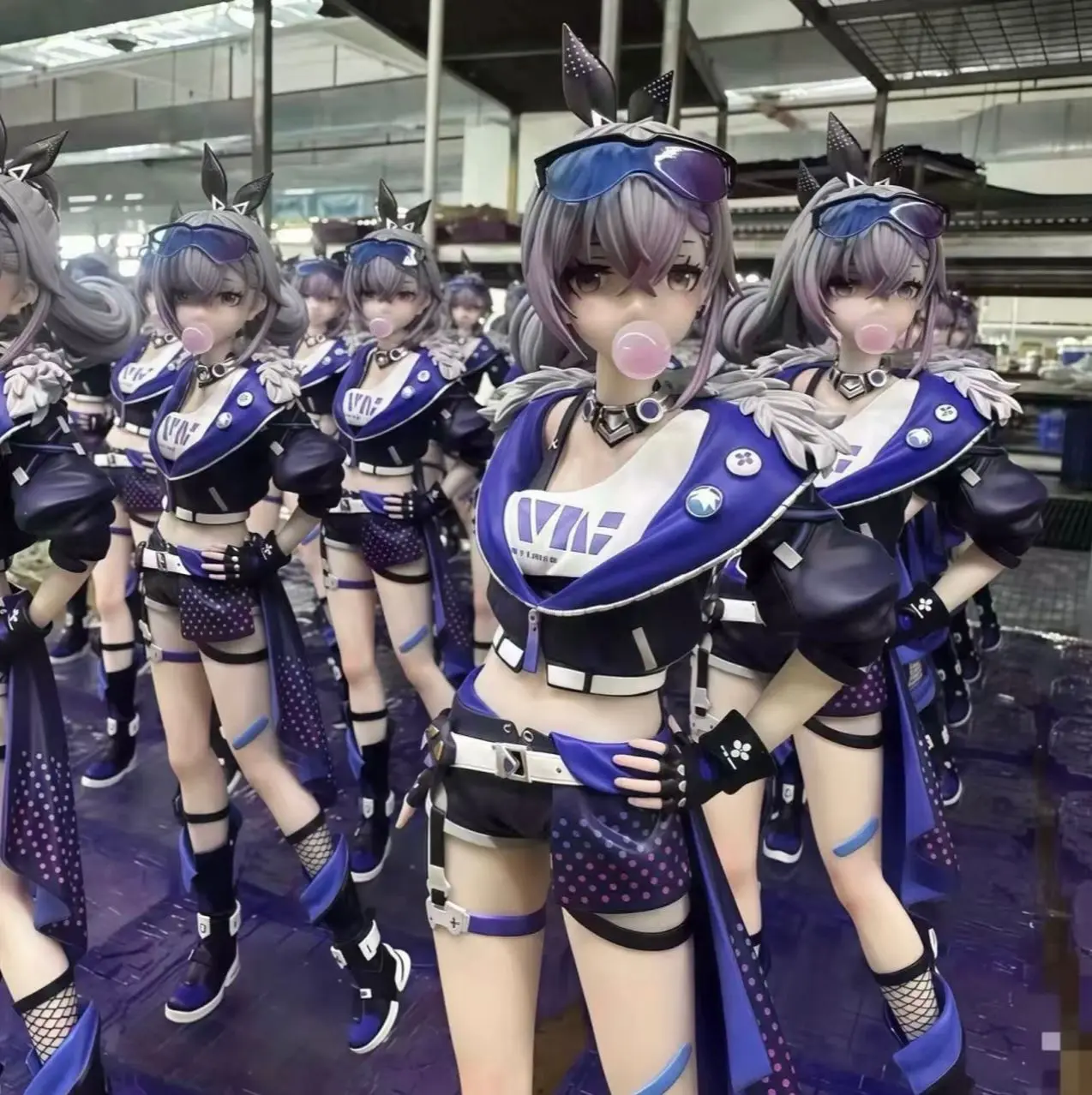 30cm honkai estrela ferroviário anime figura prata lobo perímetro modelo linda menina estátua decoração ornamentos presentes de natal brinquedos