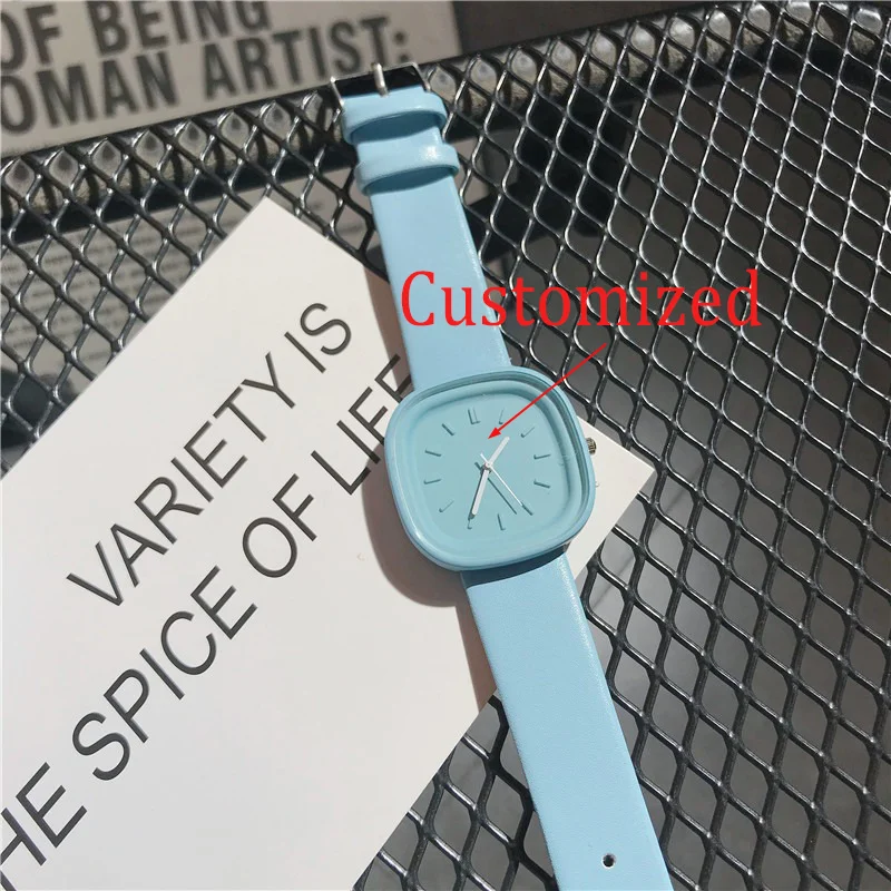 

Женские часы 2025 года, чрезвычайно простой стиль, модные квадратные простые часы для девочек, кварцевые женские часы, могут быть изготовлены по индивидуальному заказу