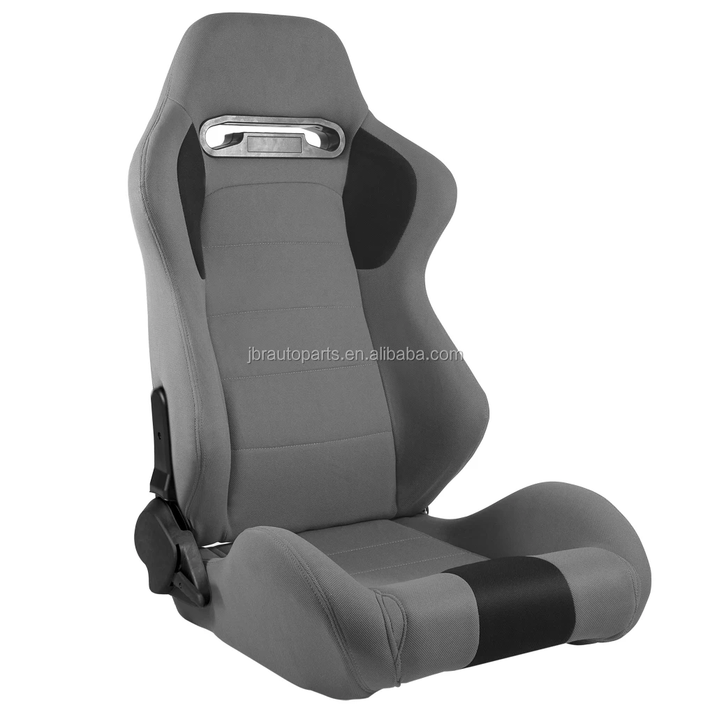 1044 Gray Universal Vehicle Slider Simulator Gaming Station Adjustable Sim Bucket Racing Seats