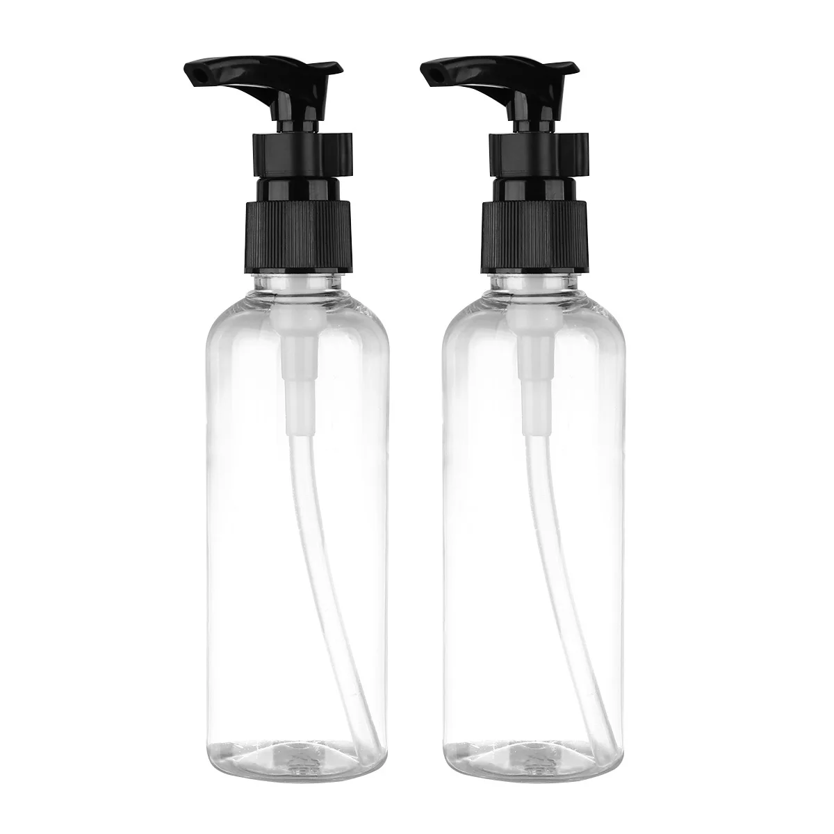 Bouteilles distributrices à pression de 100Ml, 4 pièces, en plastique, pour Lotion de voyage, shampoing, pompe rechargeable pour Camping en plein air, usage domestique