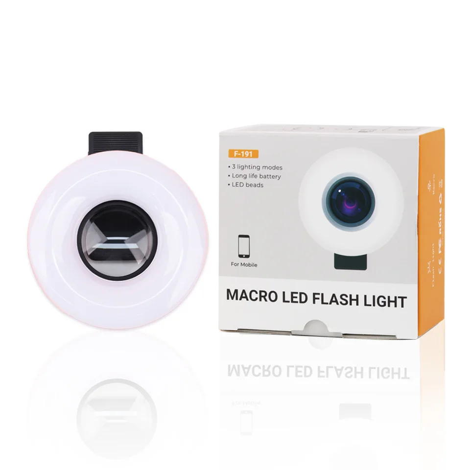 Neues Objektiv für Mobile 15X Fill Ring Light Selfie Live Lampe Kameraobjektiv mit LED Universal Flash Smartphone Tragbarer Lichtclip – Detail 12