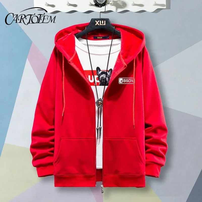 

Male Clothes Hooded Sweatshirt for Men Blue Slim Fit Hoodies Full Zip Up Pastel Color S Winter No Brand Sweat Shirt High Quality