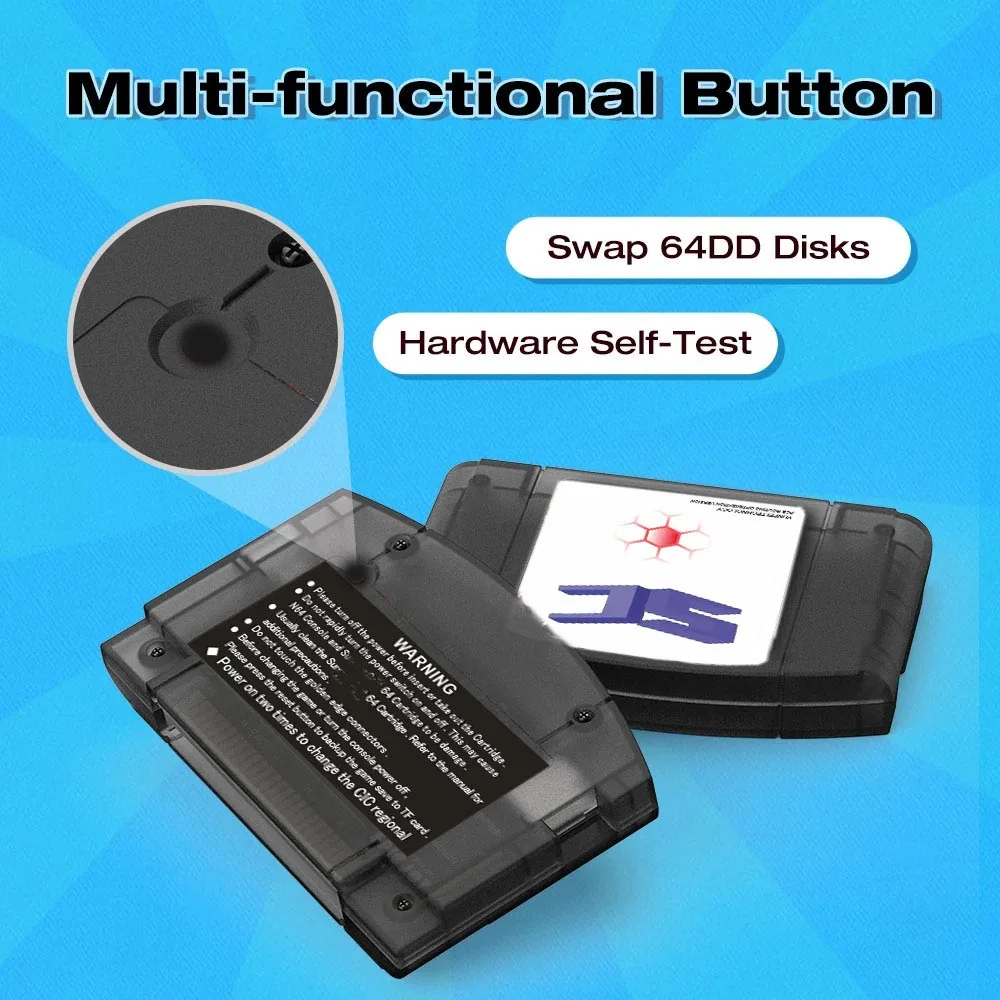 SC64 Open Source N64 3000 in 1 Game Cartridge For Nintendo 64 Game Card free 16GB Card Compatibility Support 64DD Games