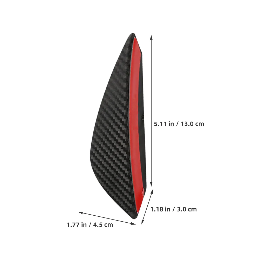 

4Pcs Vehicle Tail Spoilers Carbon Fiber Texture Car Rear Tail Decoration Automotive Modified Part Car Accessory
