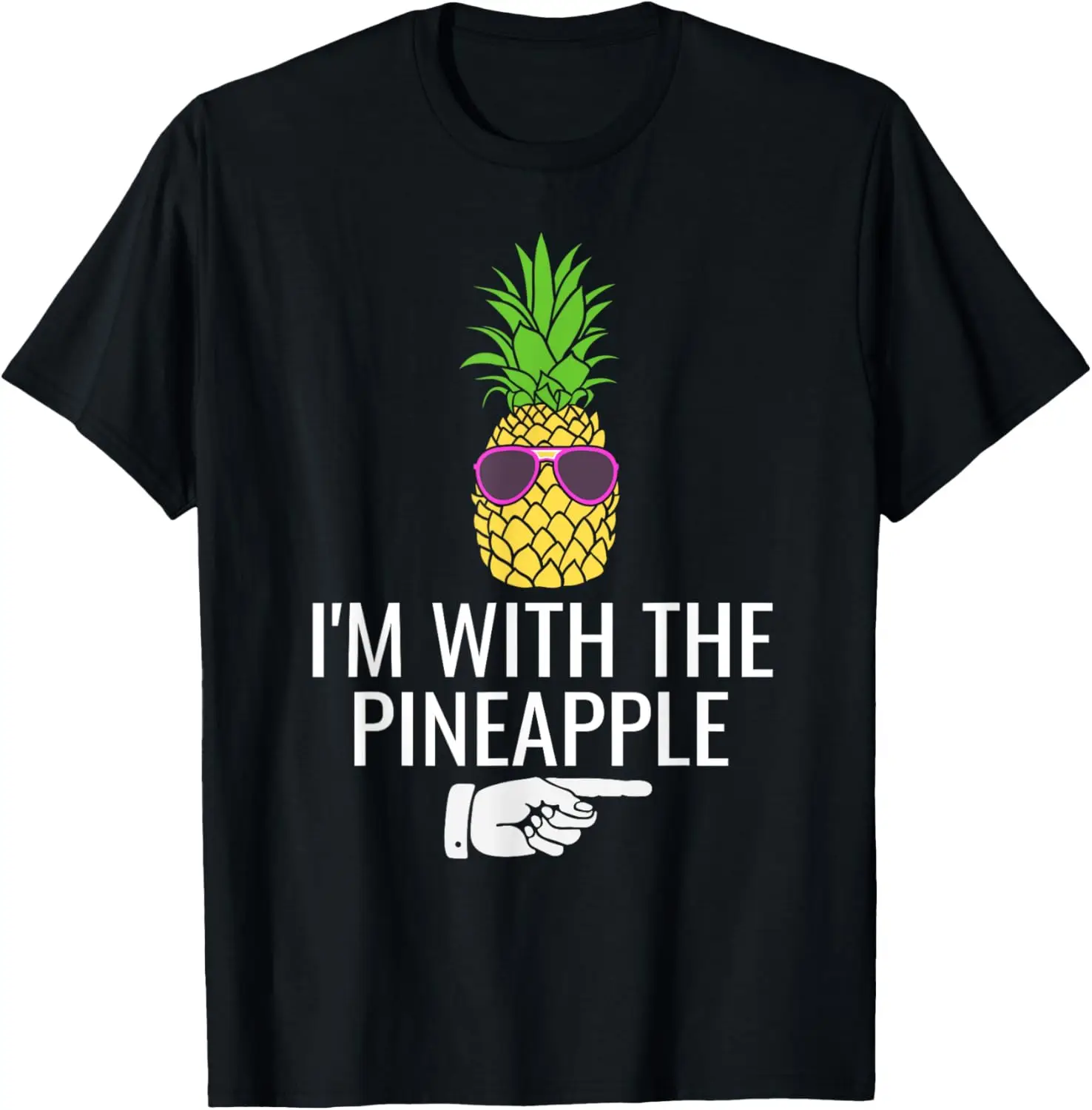 I'm With Pineapple Shirt Funny Pineapple Halloween Costume T-Shirt