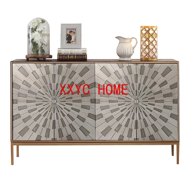 

Post-Modern Light Luxury Shoe Cabinet Home Doorway Entrance Foyer Curio Cabinet New Chinese Style