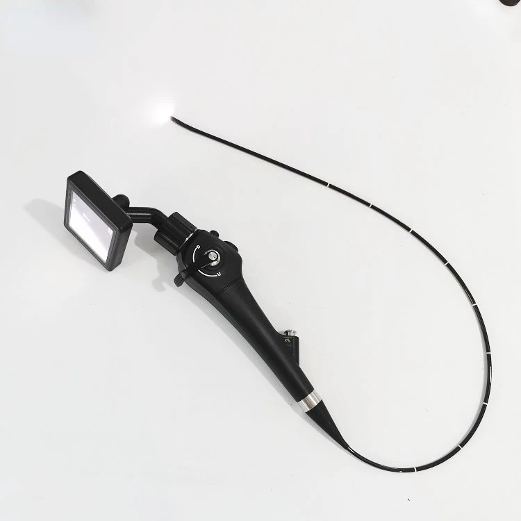 Medical ENT portable fiber video bronchoscope flexible