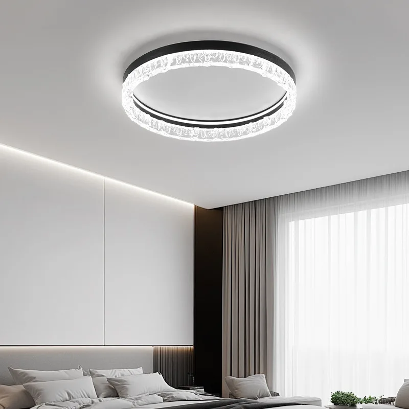 Modern Simple Led Ceiling Lamps Led Luminarias Acrylic Circle Living Room Bedroom Mounted Lights Lighting Decor Fixtures