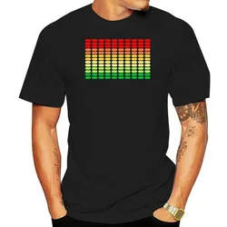 Light Up and down Flashing Equalizer EL T-Shirt Men for Rock Disco Party DJ T shirt  RUELK 2020 Sale Sound Activated LED T Shirt