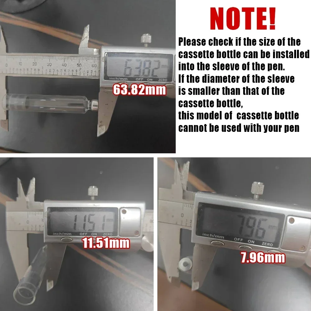 20Pcs Sterile Insulin Cartridges 3ml Cassette Bottle for Lilly Insulin Injection Pen Individual Packaging Medical Aesthetics