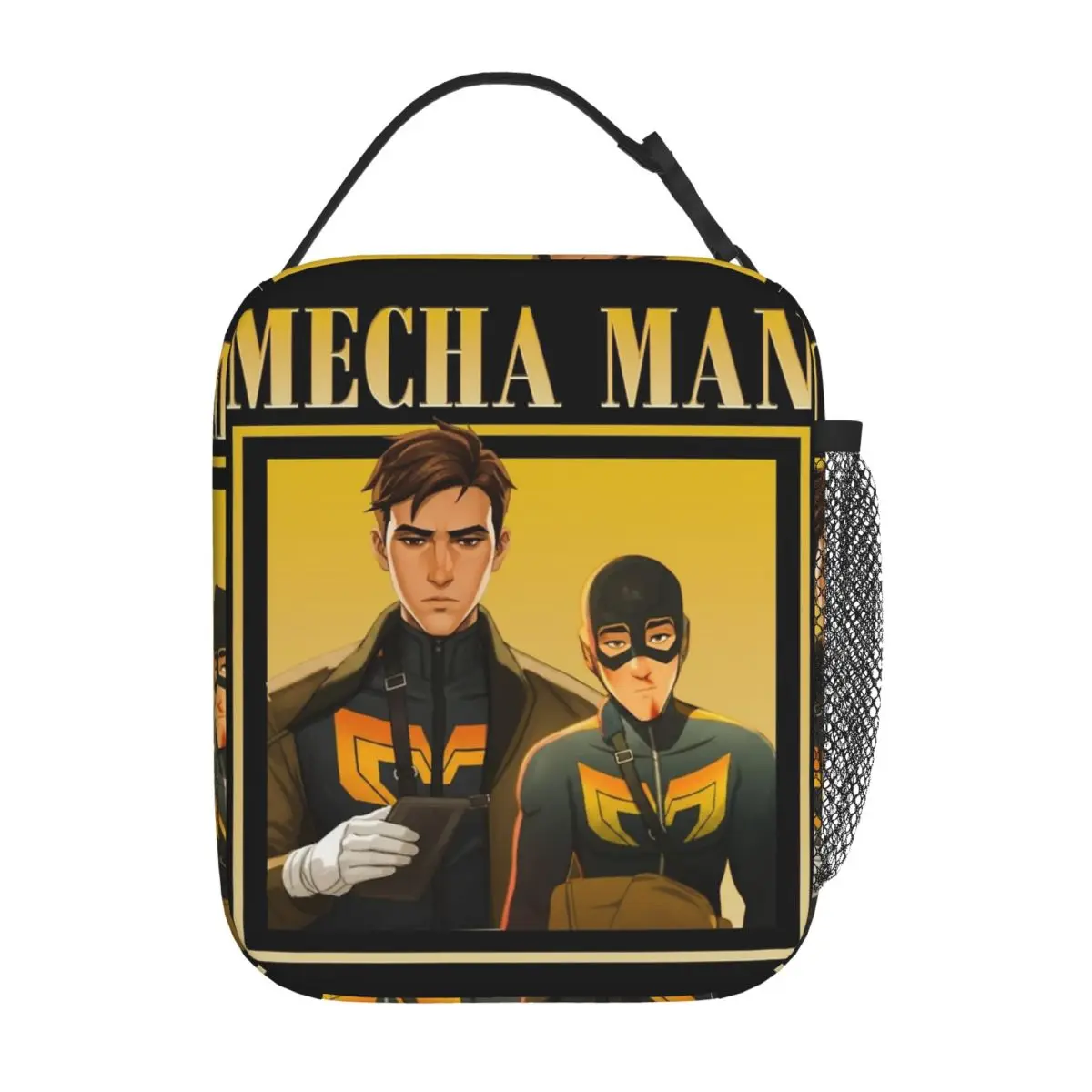 Mecha Man Robert Dispatch Game معزول حقيبة الغداء قدرة عالية وجبة الحاويات حقيبة حرارية حمل علب الاغذية مكتب نزهة الرجال