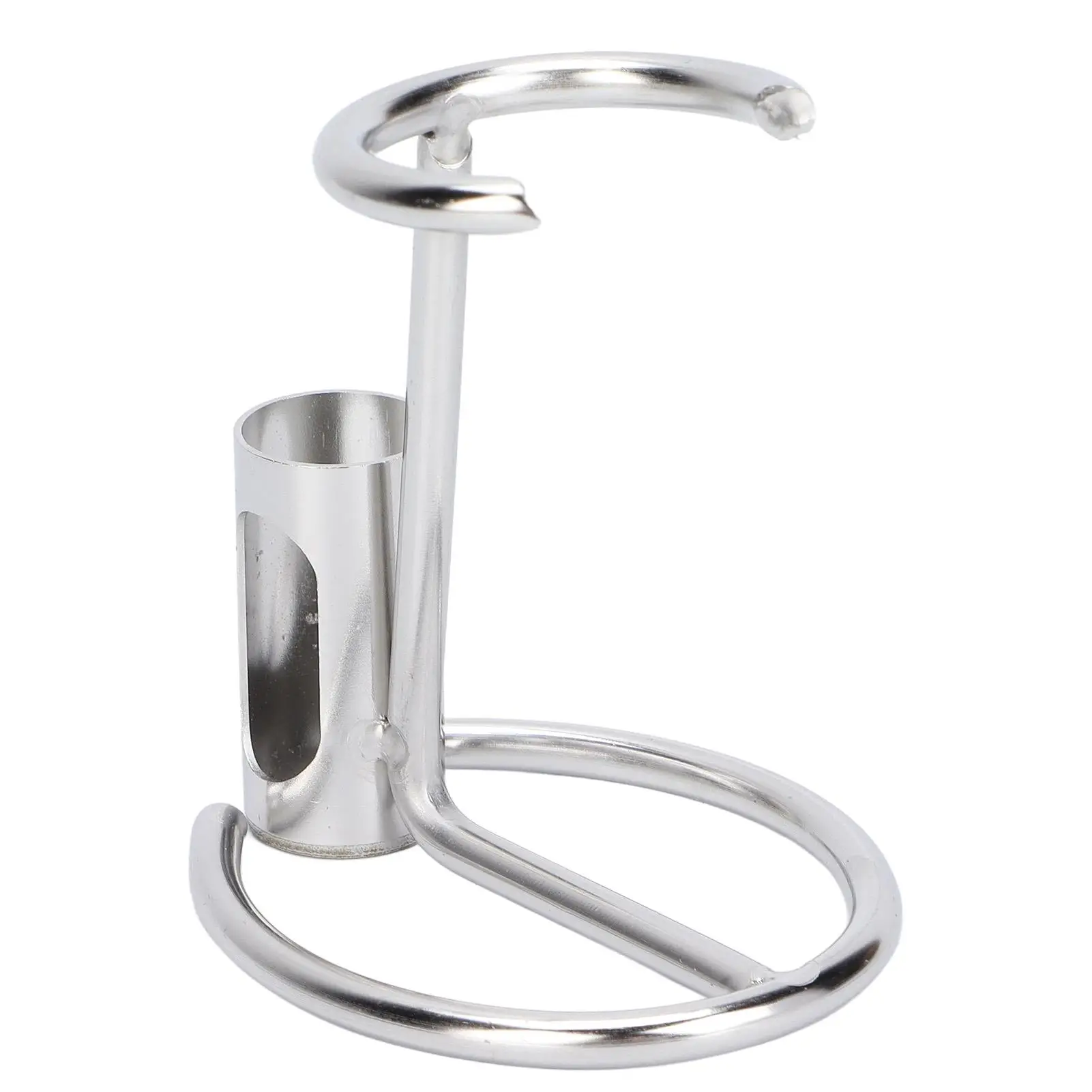 Silver Metal Modern Design Shaver Holder Stand - For Restroom Organizer