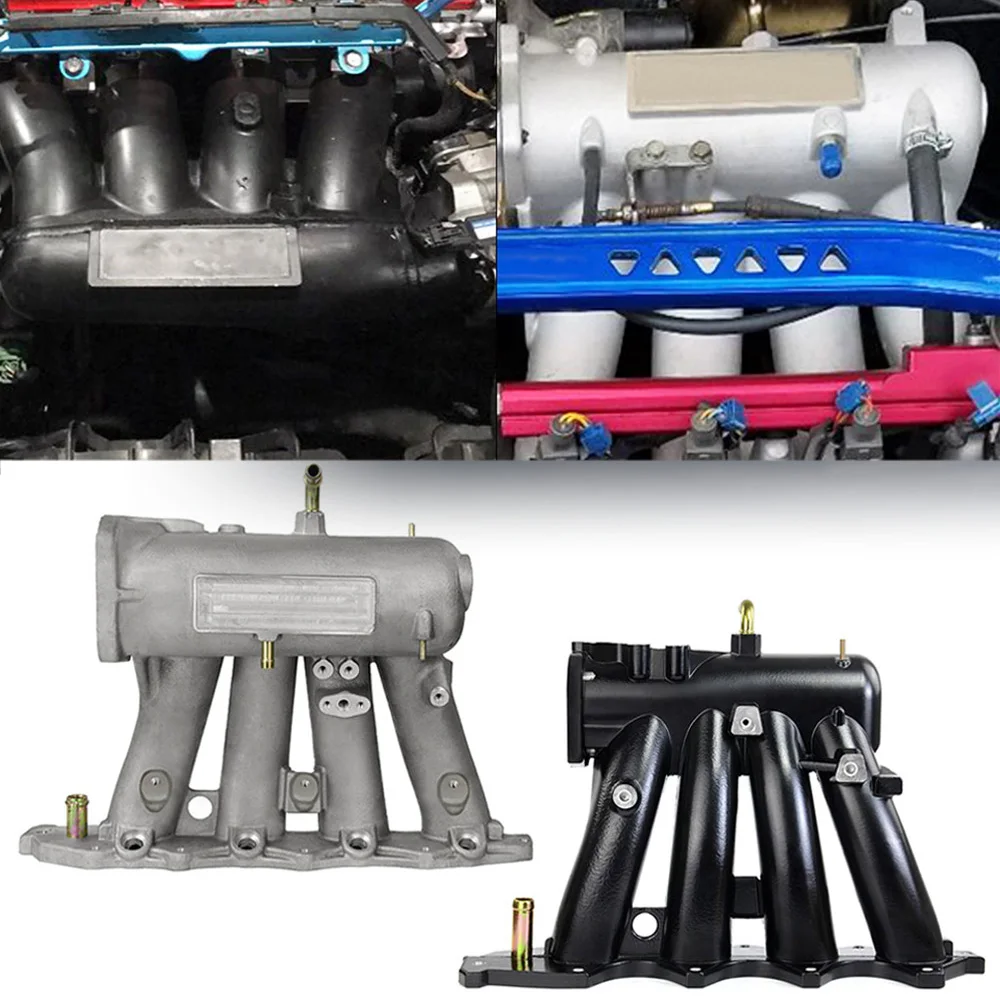 70mm Aluminum B-Series Intake Manifold Performance Air Intake For 1994-2001 Acura Integra B16A2 B16A3 B17A1 Engine Mod Parts