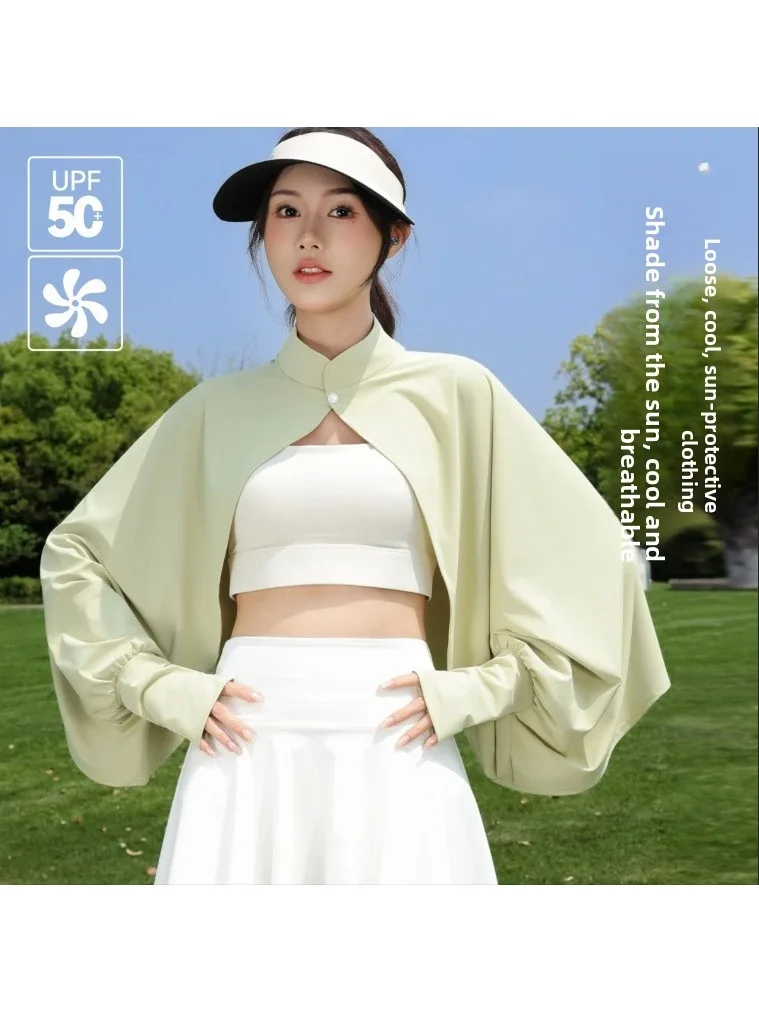 AliExpress NONE Women's Summer Cycling Driving UV-Proof Blouse Cape Breathable Sun Protection Shawl Popular New Models