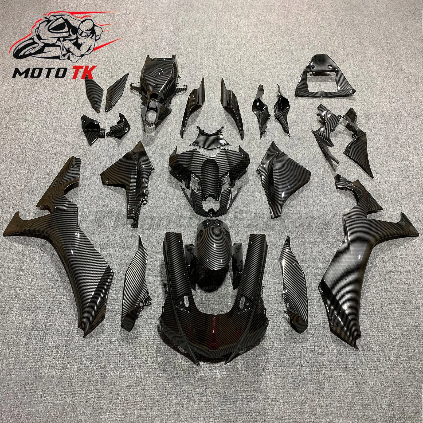 For YAMAHA YZF R1 2020-2023 2024 2025 2026 Fender Frame Cover Side Panel Fairing Kit Carbon Fiber Look Motorcycle Accessories