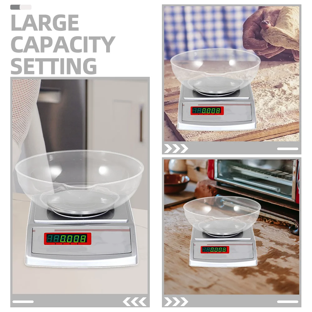 Bandeja de almacenamiento para báscula de cocina, báscula para alimentos, taza Digital para el hogar, polvo electrónico, 2 uds.