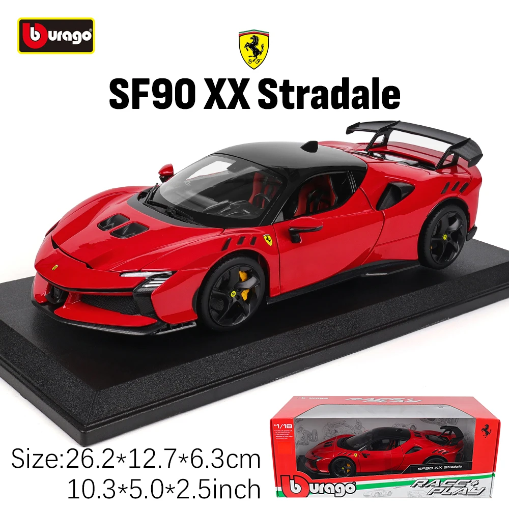 Bburago 1:18 Ferrari SF90 XX Stradale 296GTB FXXK EVO SF90 SP1 MONZA Rennmodell