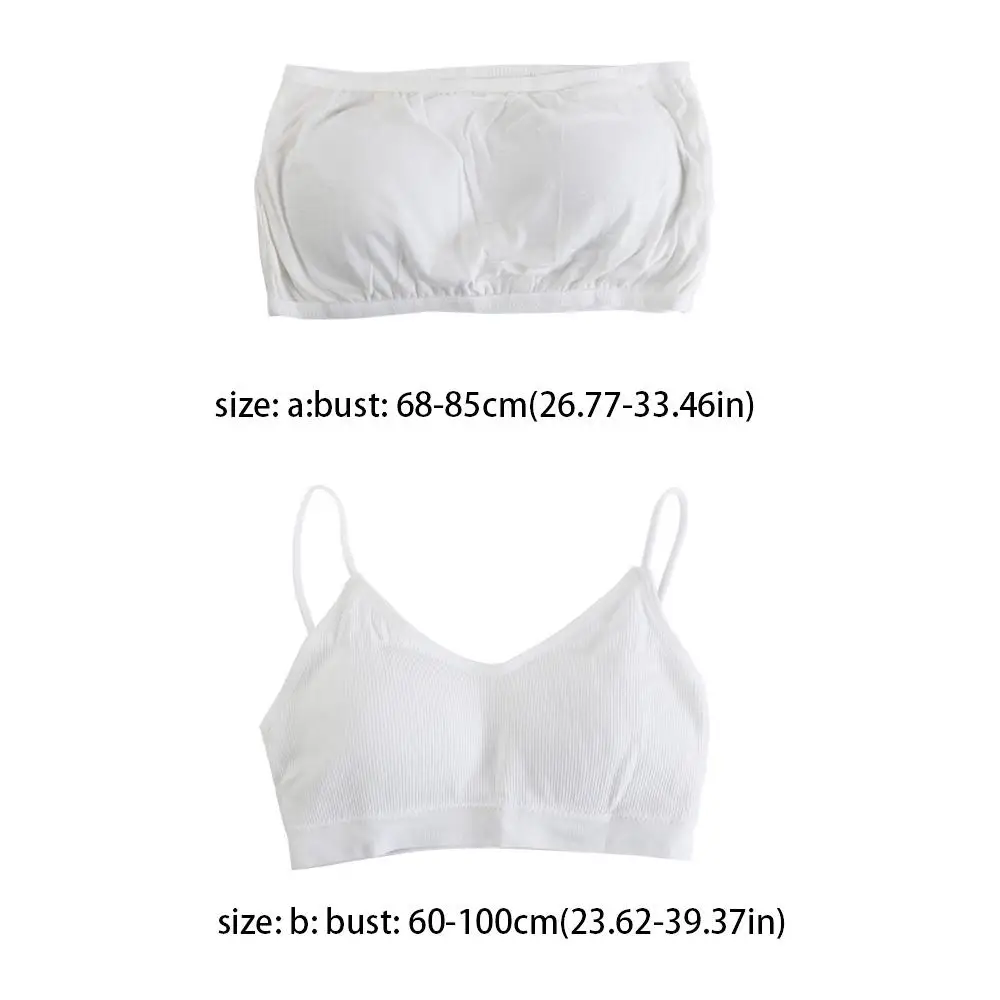 Wireless Disposable Bras with Chest Pad Cotton Disposable Bralette Straps Disposable Underwear for Women For Women