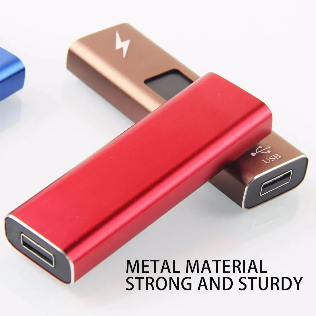 

The New Plasma USB Charging Windproof Push Up Pulse Arc Lighter Can Be Used As A Gift for Men in Outdoor Kitchens Barbecues Etc