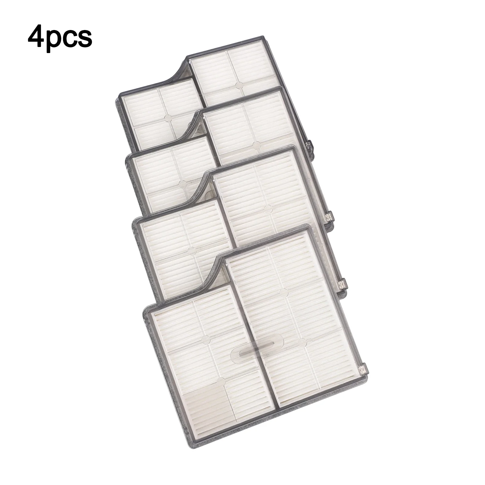 White Robot Vacuum Filter Accessory Dust Filter Regular Use Recommended Simple Installation Process Sturdy Material