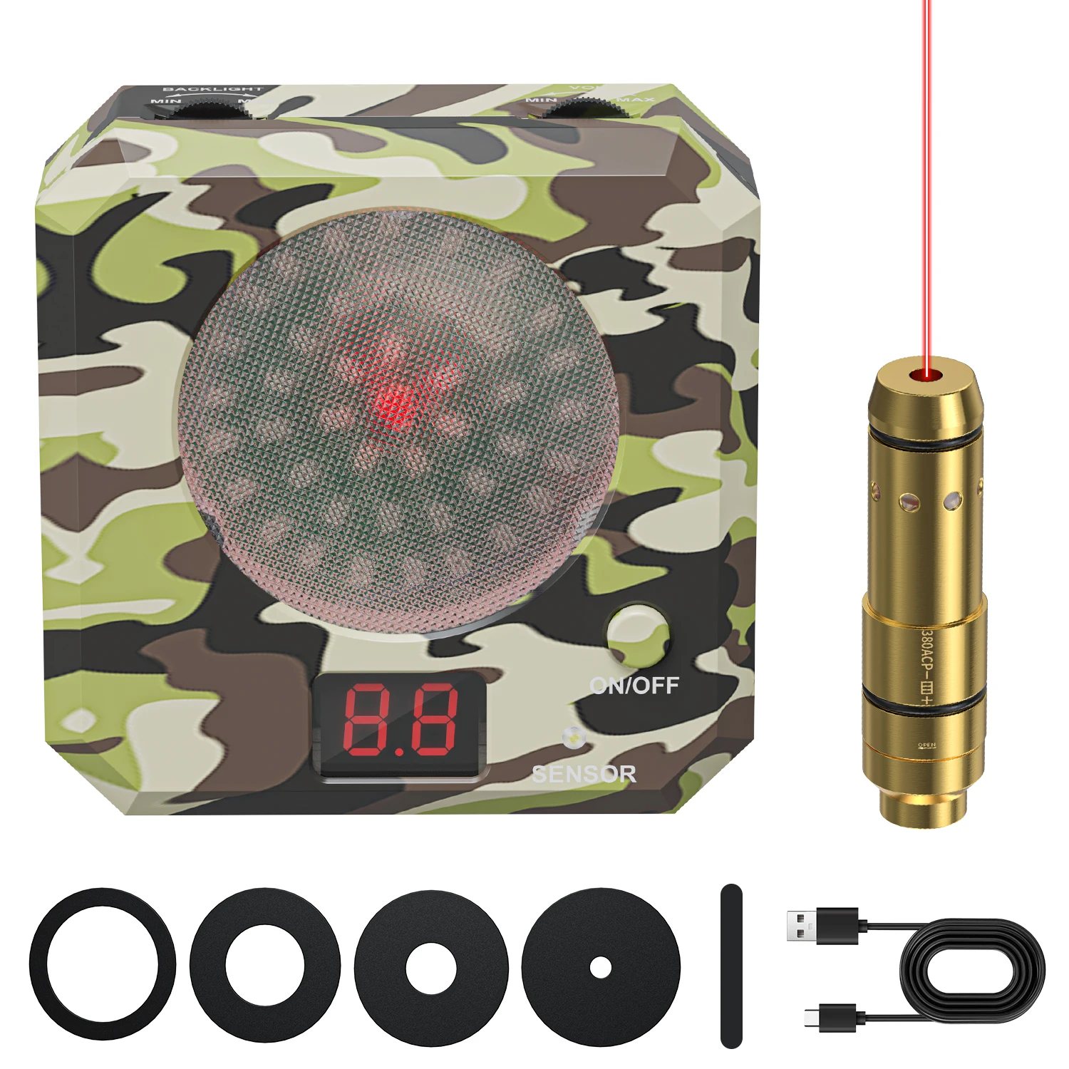 

380ACP long red dot laser trainer and laser target, convenient for shooting practice