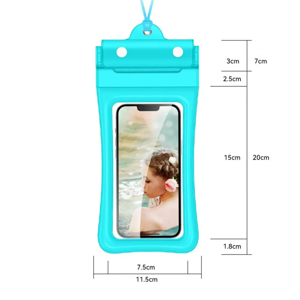 Phone Waterproof Bag Floating Phone Bag Universal Waterproof Phone Bag with Lanyard Transparent for Boating