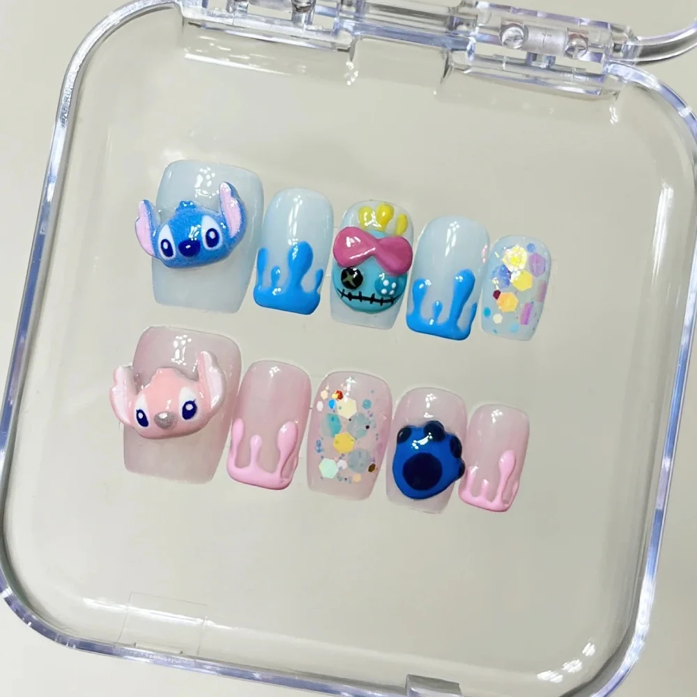 50 szt. Uroczych, kreskówkowych ozdób do paznokci z serii Zootopia, kawaii, 3D, świecące w ciemności, Stitch, Judy Królik, Nick Lis, akcesoria do dekoracji paznokci