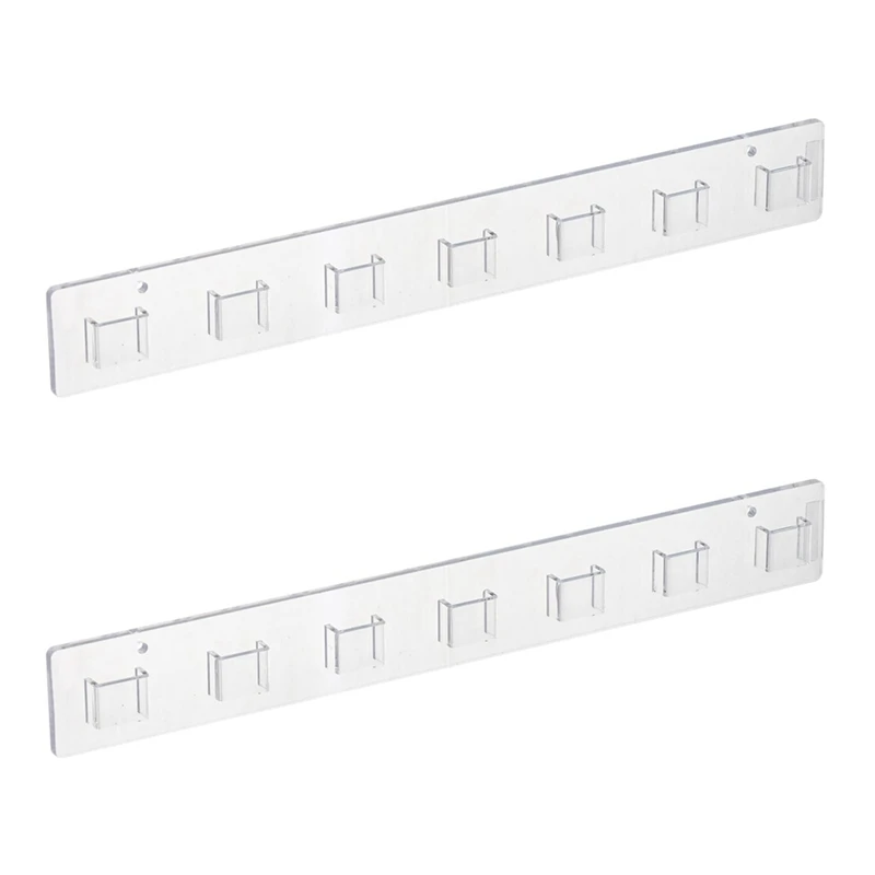 アクリル壁掛け眼鏡ディスプレイホルダー、サングラスオーガナイザー、眼鏡ハンガーラック、耐久性b、2個