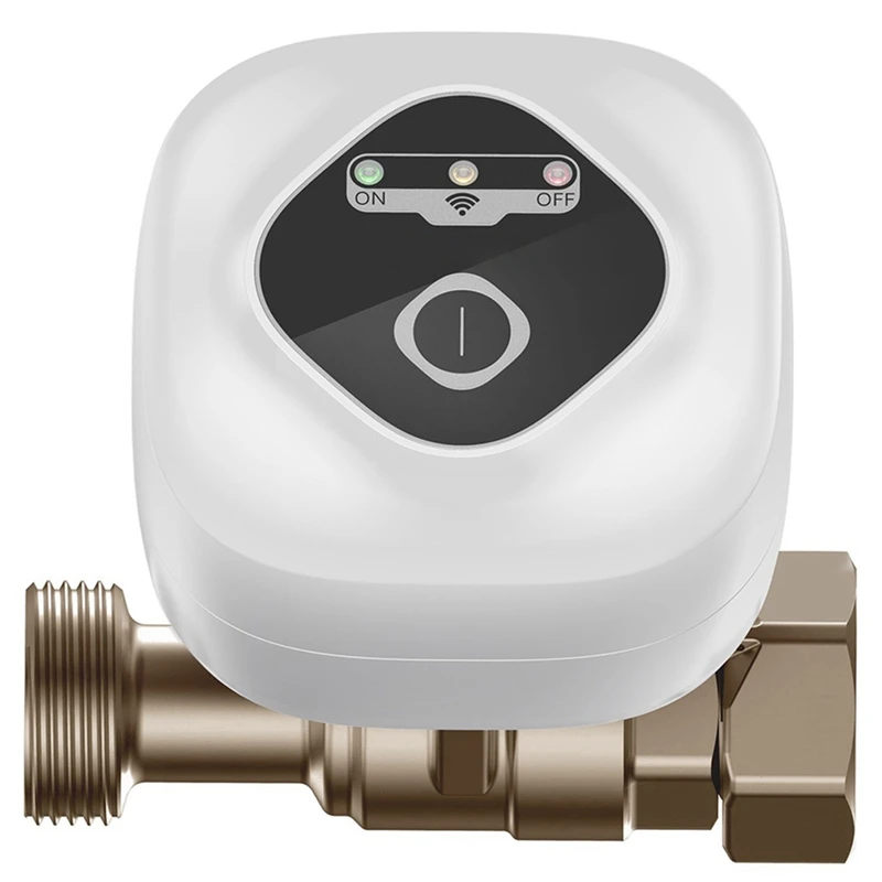 1 PCS Wifi Intelligent Ball Valve As Shown Plastic+Metal Support APP Control/3 Timing Modes/Water Leakage Alarm EU(C)