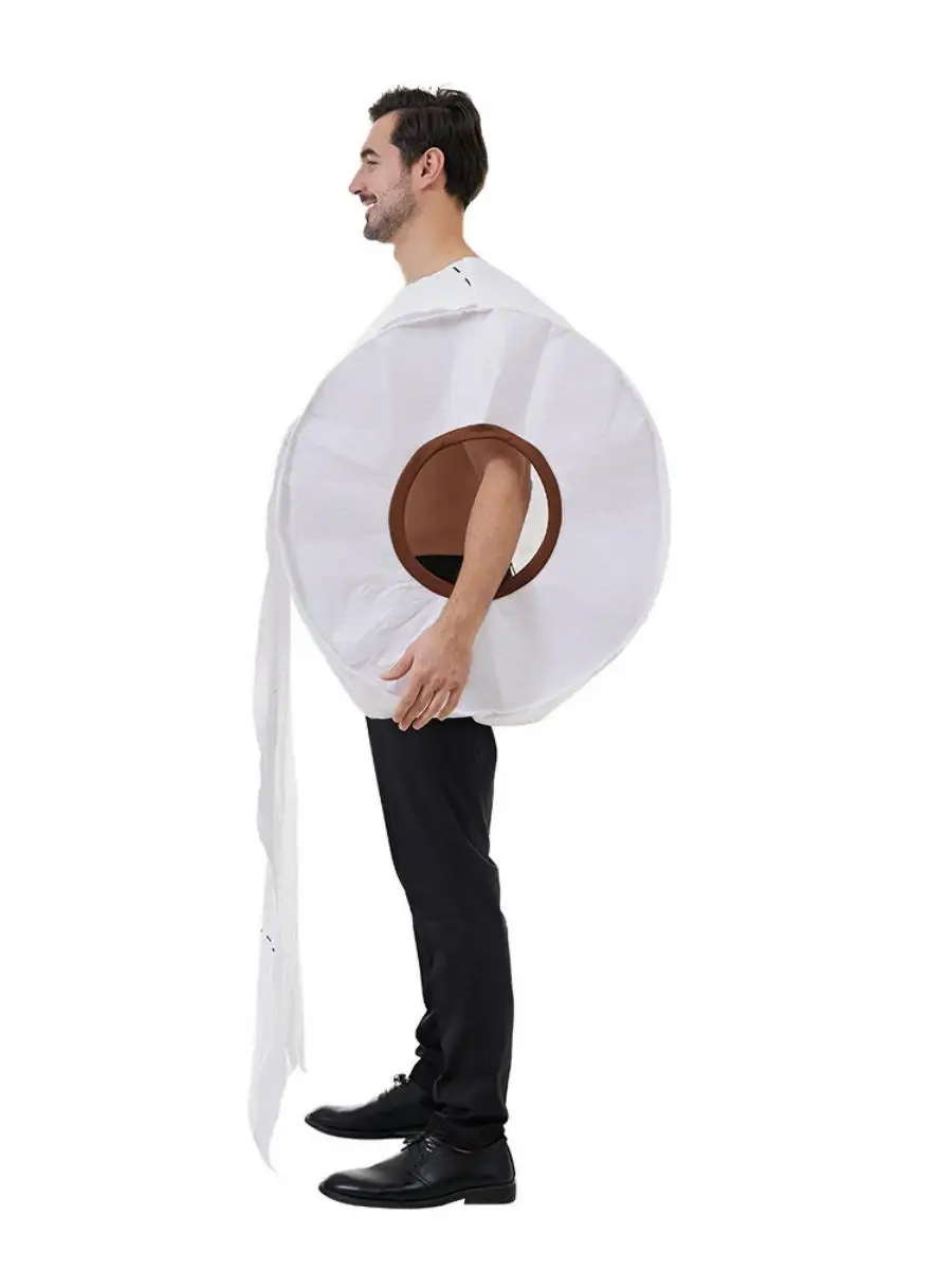 جديد loween زوجين المزحة ورق التواليت دور بلانغ زي مرحلة الأداء زي حفلة تنكرية الكرة تأثيري البوليستر
