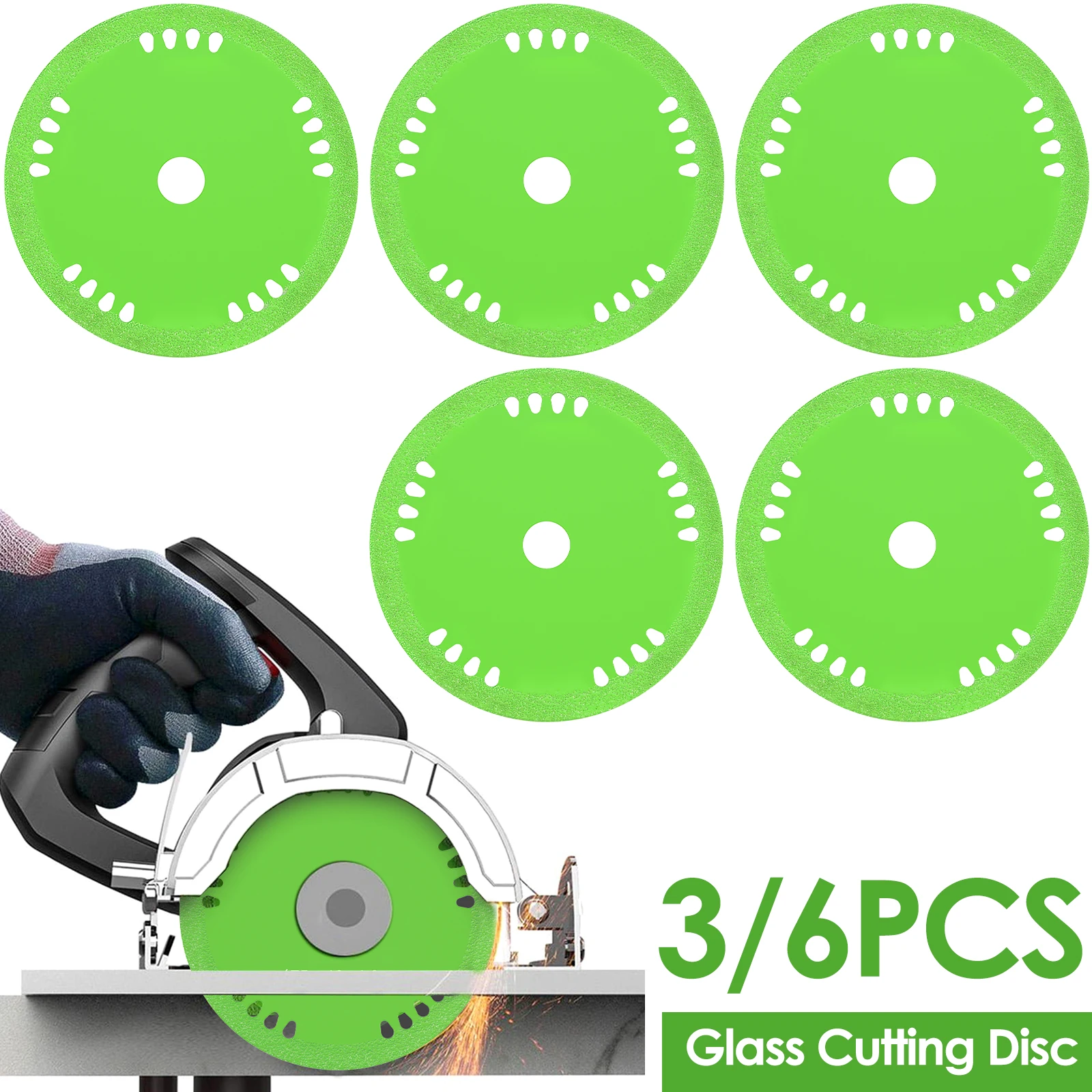 

3/6 шт. 75 мм алмазное режущее лезвие 1 мм тонкий режущий диск для стекла термостойкий шлифовальный круг для керамической плитки для шлифования фасок