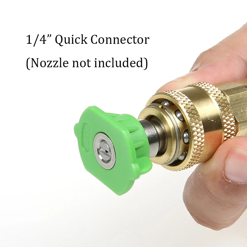 

Parts Nozzle Sprayer Quick Connector Garden Tool Accessories High Pressure Washer Brass Connection Adapter 1/4\\\\\\\\\\\\\\\"