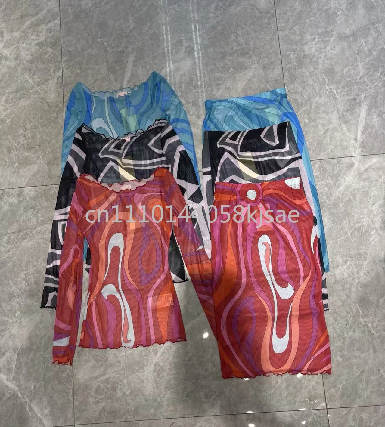 

Комплекты женских сетчатых платьев класса люкс 2026 года с дизайнерским логотипом и вырезами, прозрачные топы с вышивкой, брендовые, сексуальные, для женщин