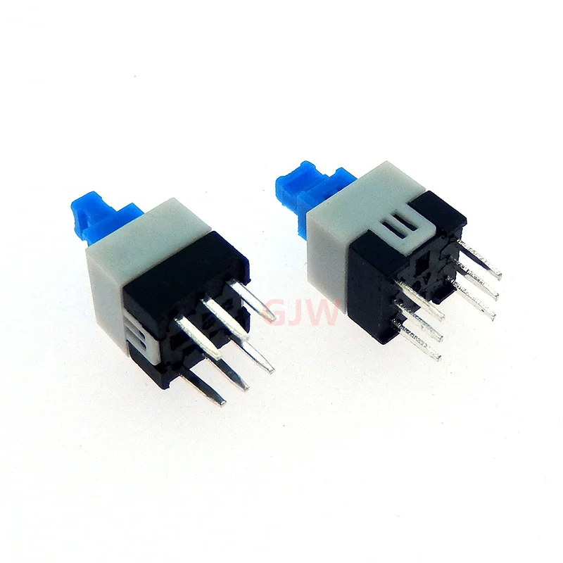 30PCS 7X7MM 6PIN Self locki push button switch Micro TAcT Key Switch Self-locking power SWITCH ON/OFF 7*7 7X7